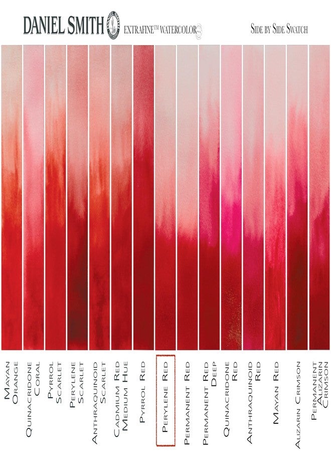 Daniel Smith Extra Fine Watercolor 15ml Paint Tube, Perylene Red - Image 4